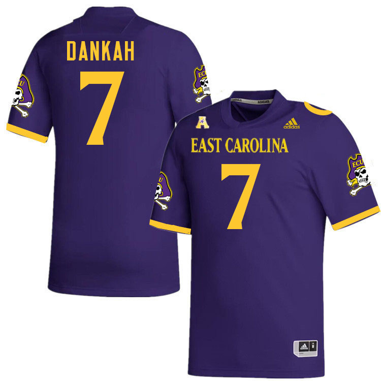 Samuel Dankah ECU Jersey,East Carolina Pirates #7 Samuel Dankah Jersey Youth College-Purple